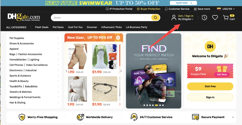 Register Your DHGate Account