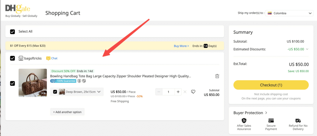 Adding Products to Your Cart